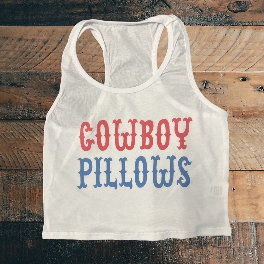 Cowboy pillows crop top